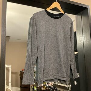 (BONUS ITEM) Men’s AS COLOUR Black and White Long Sleeve Tee Casual Cotton S